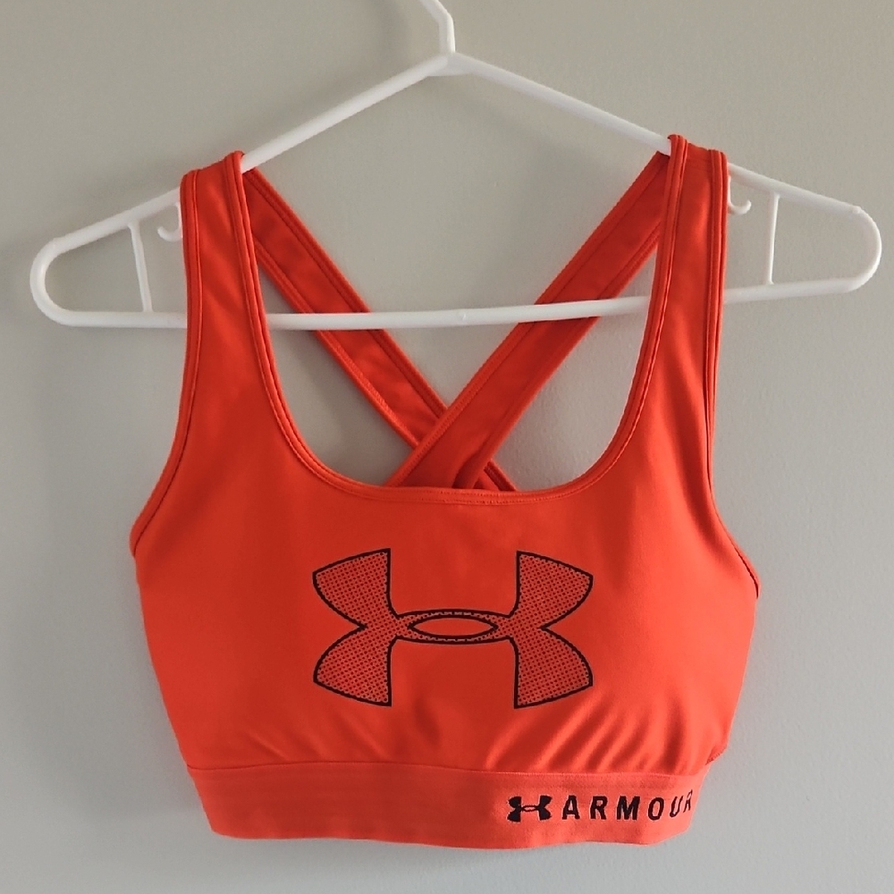 Under Armour Vibrant Orange Sports Bra